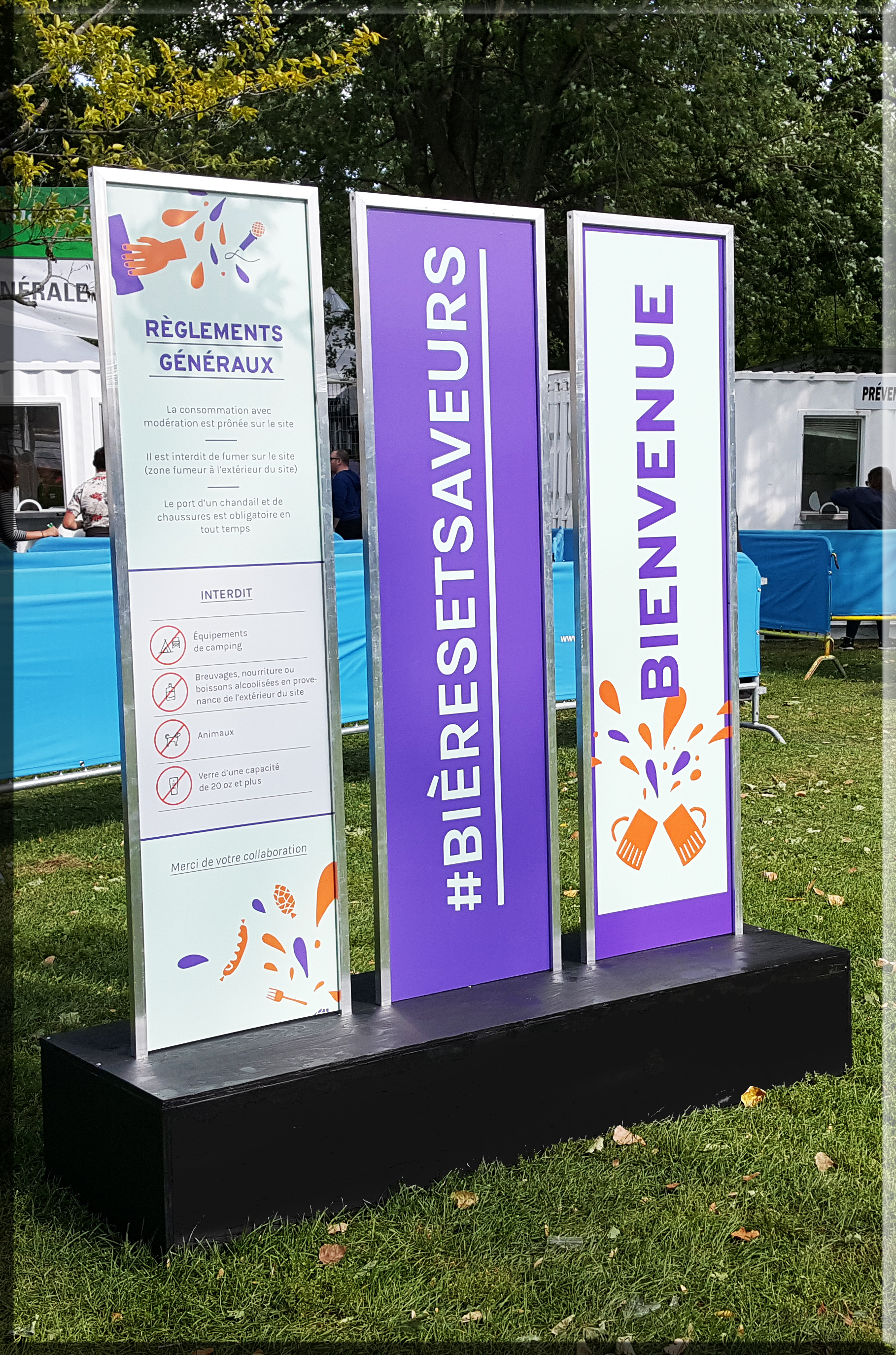 Affichage d'entr&eacute;e du Bi&egrave;res & Saveurs