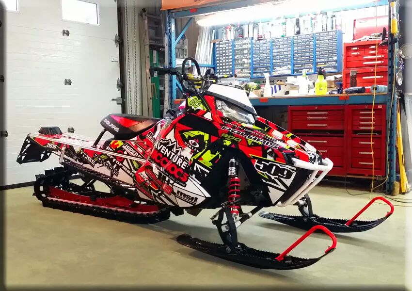 Habillage de motoneige, Snowmobile wrap